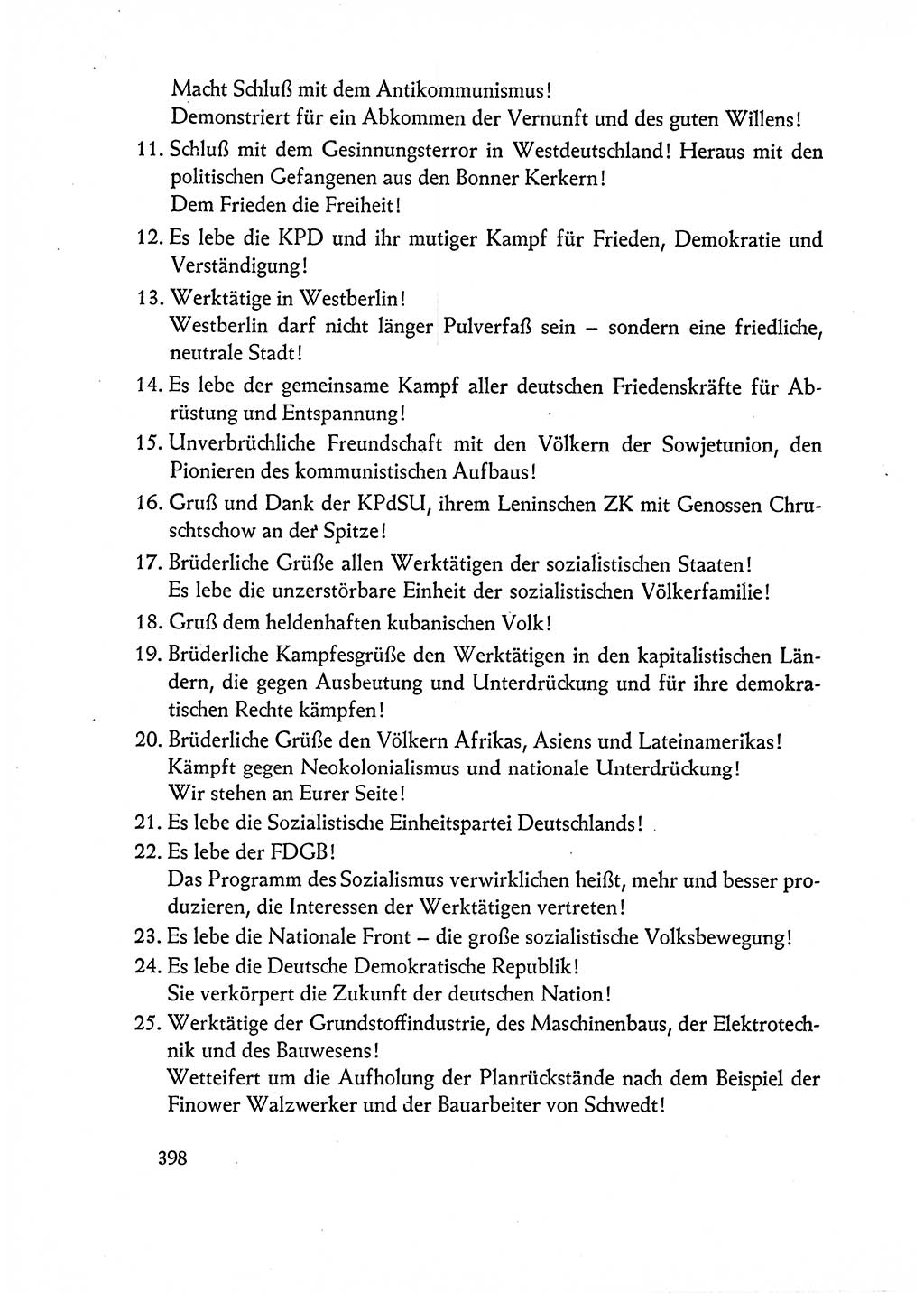 Dokumente der Sozialistischen Einheitspartei Deutschlands (SED) [Deutsche Demokratische Republik (DDR)] 1962-1963, Seite 398 (Dok. SED DDR 1962-1963, S. 398)