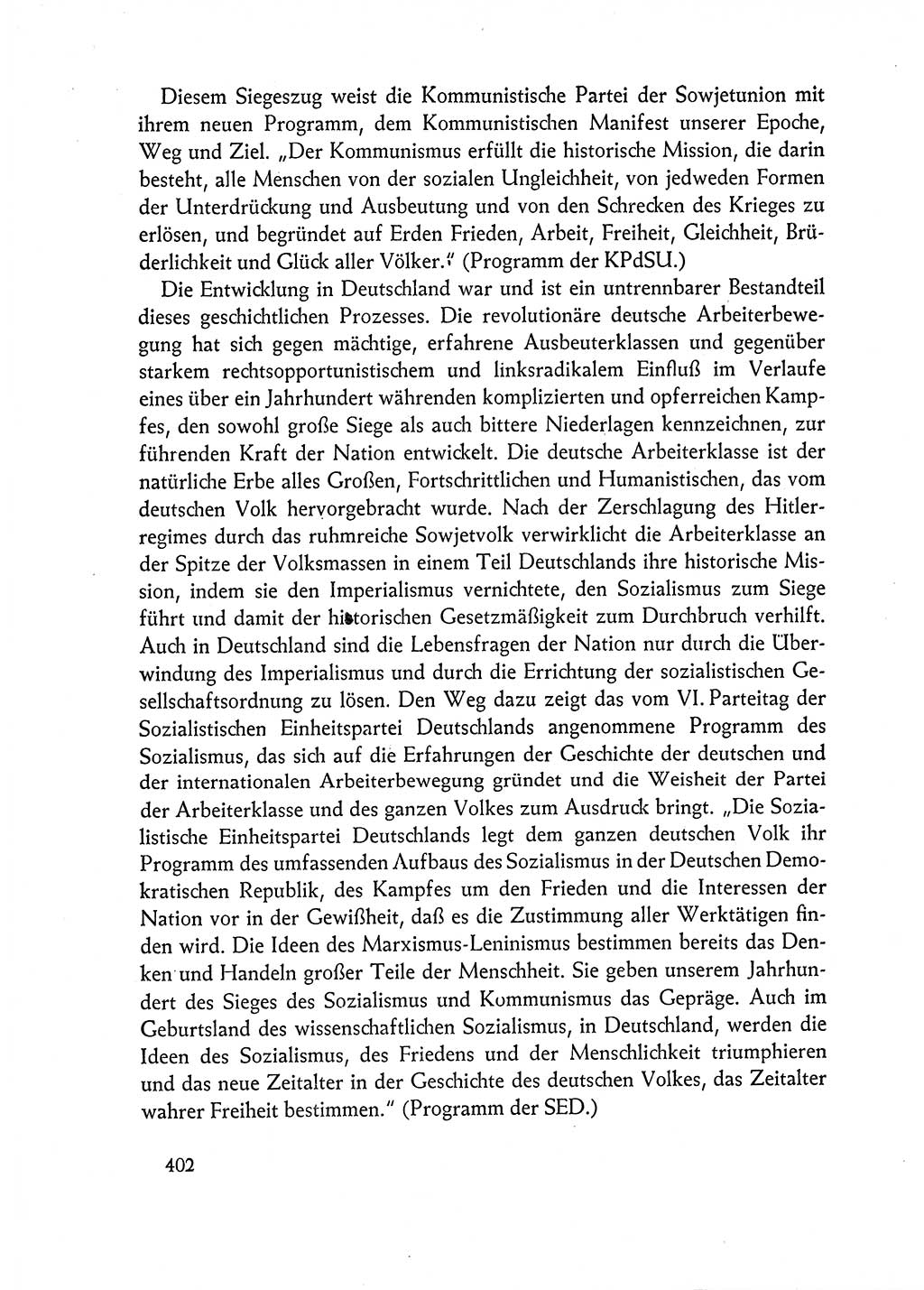 Dokumente der Sozialistischen Einheitspartei Deutschlands (SED) [Deutsche Demokratische Republik (DDR)] 1962-1963, Seite 402 (Dok. SED DDR 1962-1963, S. 402)