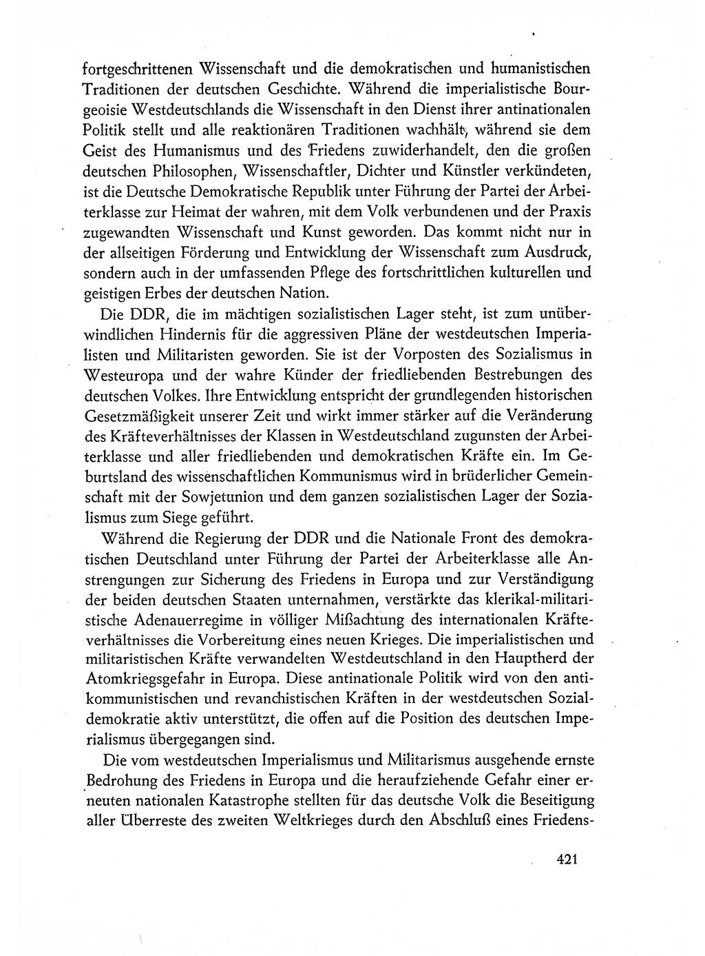 Dokumente der Sozialistischen Einheitspartei Deutschlands (SED) [Deutsche Demokratische Republik (DDR)] 1962-1963, Seite 421 (Dok. SED DDR 1962-1963, S. 421)
