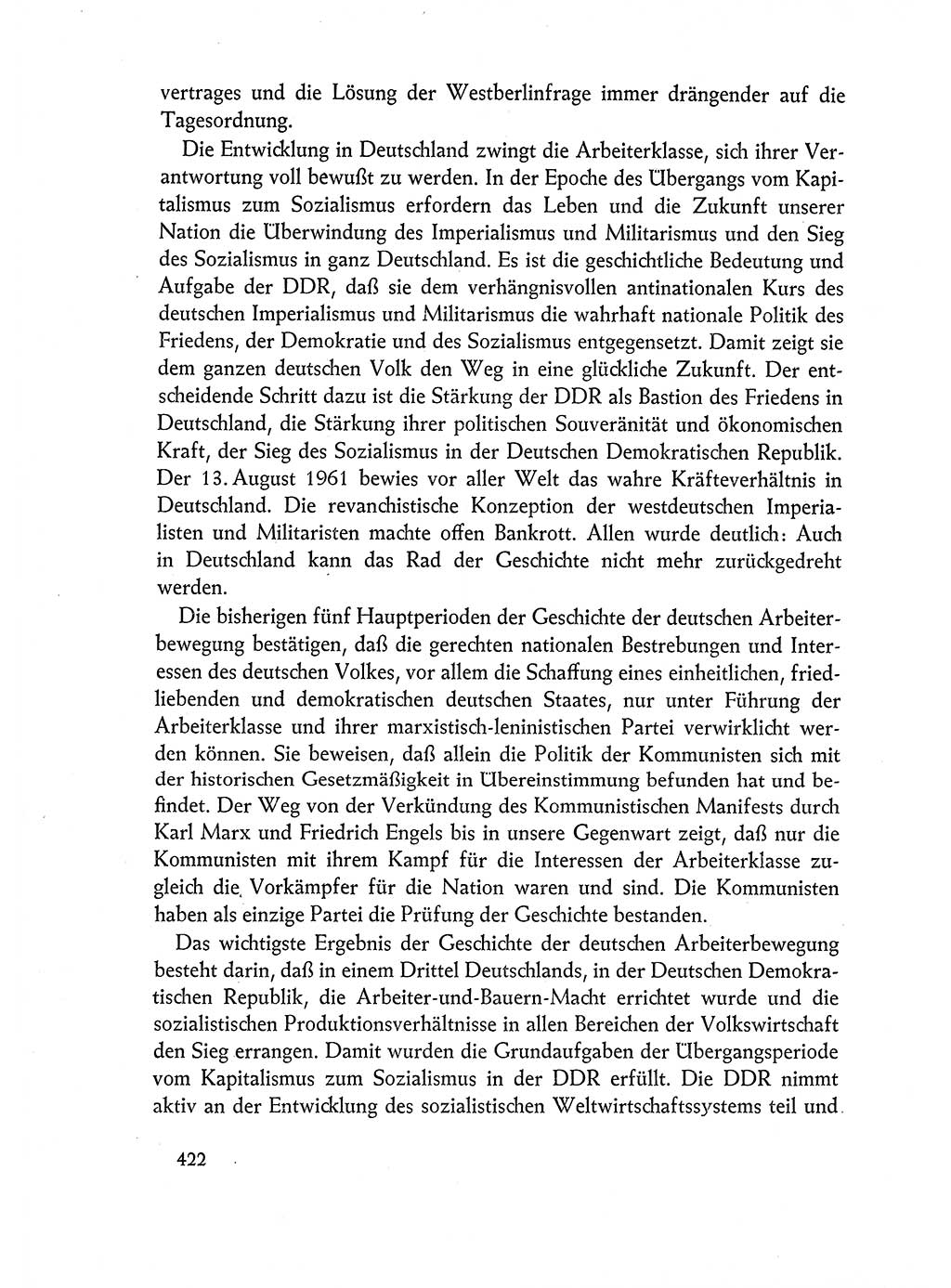 Dokumente der Sozialistischen Einheitspartei Deutschlands (SED) [Deutsche Demokratische Republik (DDR)] 1962-1963, Seite 422 (Dok. SED DDR 1962-1963, S. 422)