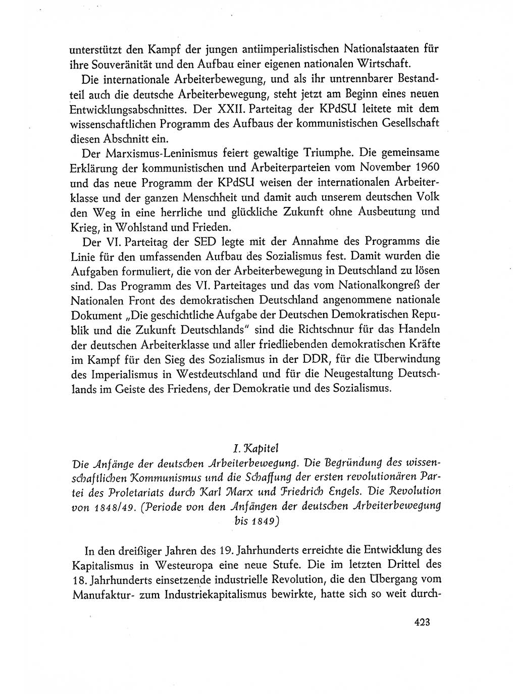 Dokumente der Sozialistischen Einheitspartei Deutschlands (SED) [Deutsche Demokratische Republik (DDR)] 1962-1963, Seite 423 (Dok. SED DDR 1962-1963, S. 423)