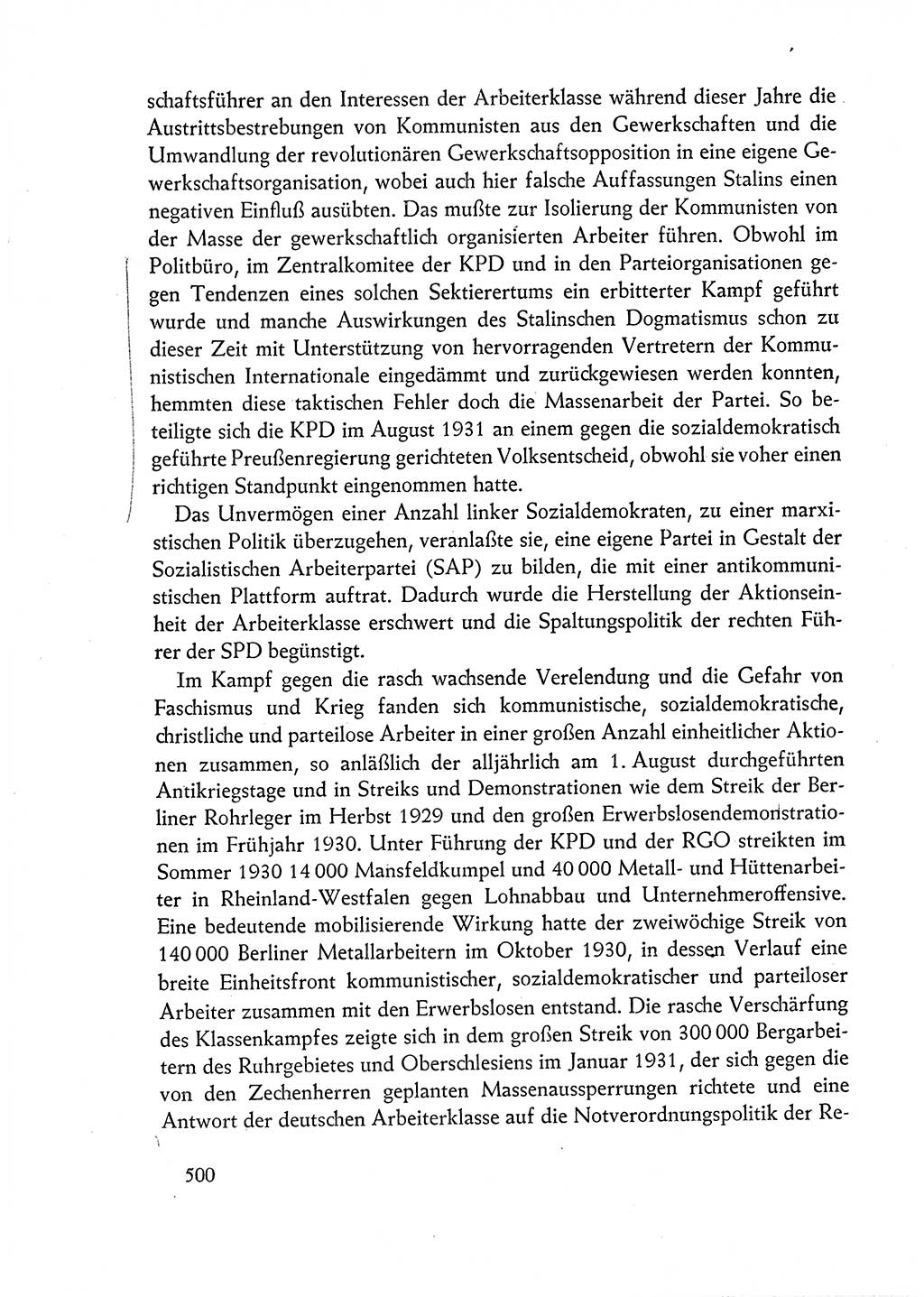 Dokumente der Sozialistischen Einheitspartei Deutschlands (SED) [Deutsche Demokratische Republik (DDR)] 1962-1963, Seite 500 (Dok. SED DDR 1962-1963, S. 500)