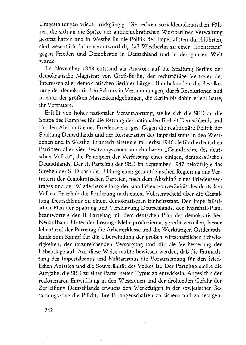 Dokumente der Sozialistischen Einheitspartei Deutschlands (SED) [Deutsche Demokratische Republik (DDR)] 1962-1963, Seite 542 (Dok. SED DDR 1962-1963, S. 542)