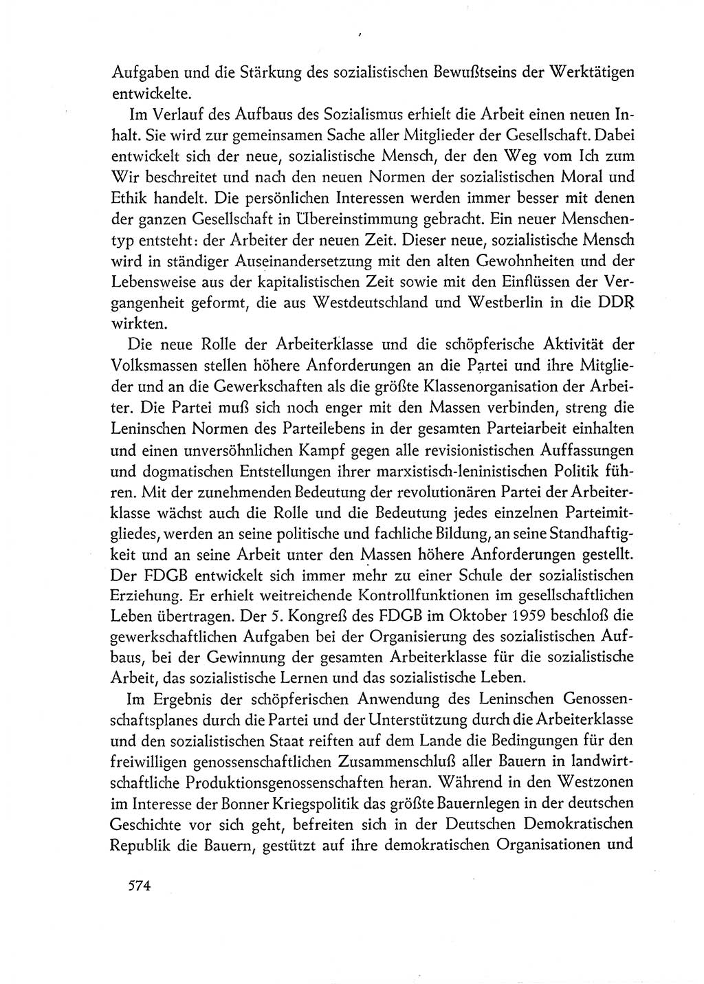 Dokumente der Sozialistischen Einheitspartei Deutschlands (SED) [Deutsche Demokratische Republik (DDR)] 1962-1963, Seite 574 (Dok. SED DDR 1962-1963, S. 574)