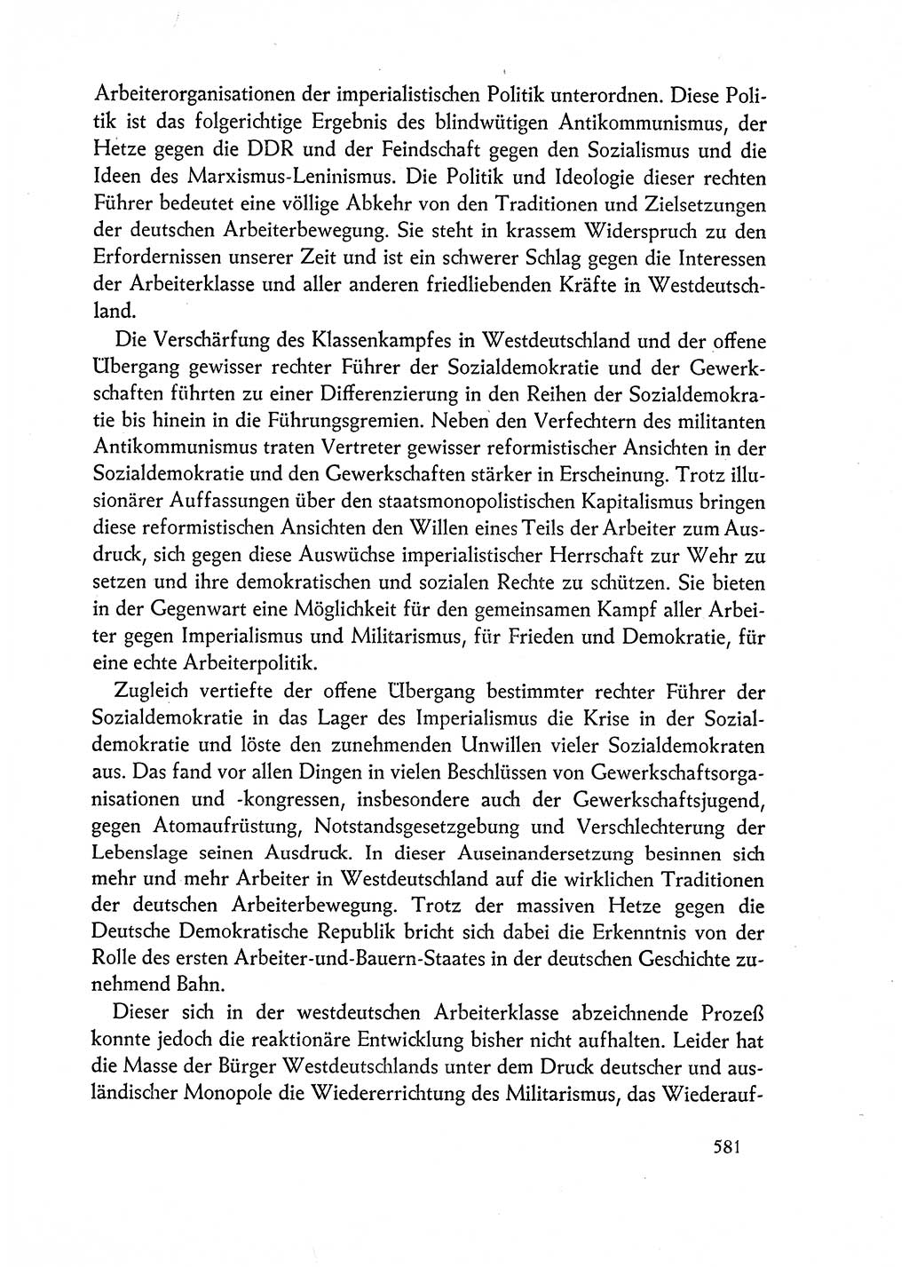 Dokumente der Sozialistischen Einheitspartei Deutschlands (SED) [Deutsche Demokratische Republik (DDR)] 1962-1963, Seite 581 (Dok. SED DDR 1962-1963, S. 581)