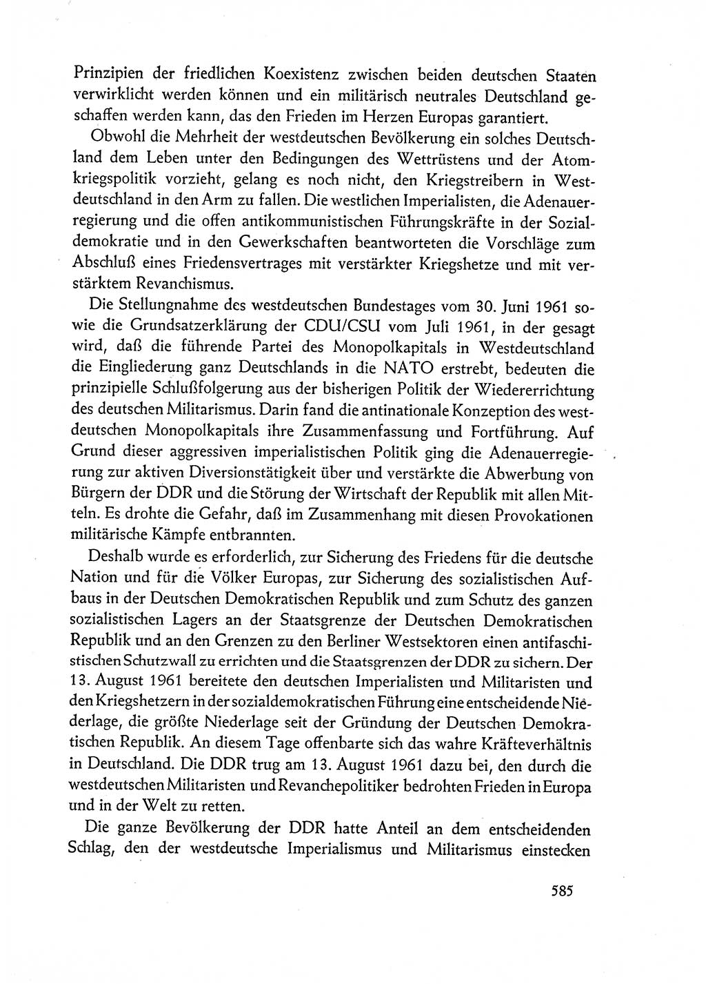 Dokumente der Sozialistischen Einheitspartei Deutschlands (SED) [Deutsche Demokratische Republik (DDR)] 1962-1963, Seite 585 (Dok. SED DDR 1962-1963, S. 585)