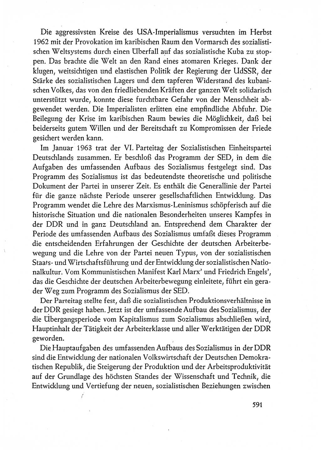 Dokumente der Sozialistischen Einheitspartei Deutschlands (SED) [Deutsche Demokratische Republik (DDR)] 1962-1963, Seite 591 (Dok. SED DDR 1962-1963, S. 591)