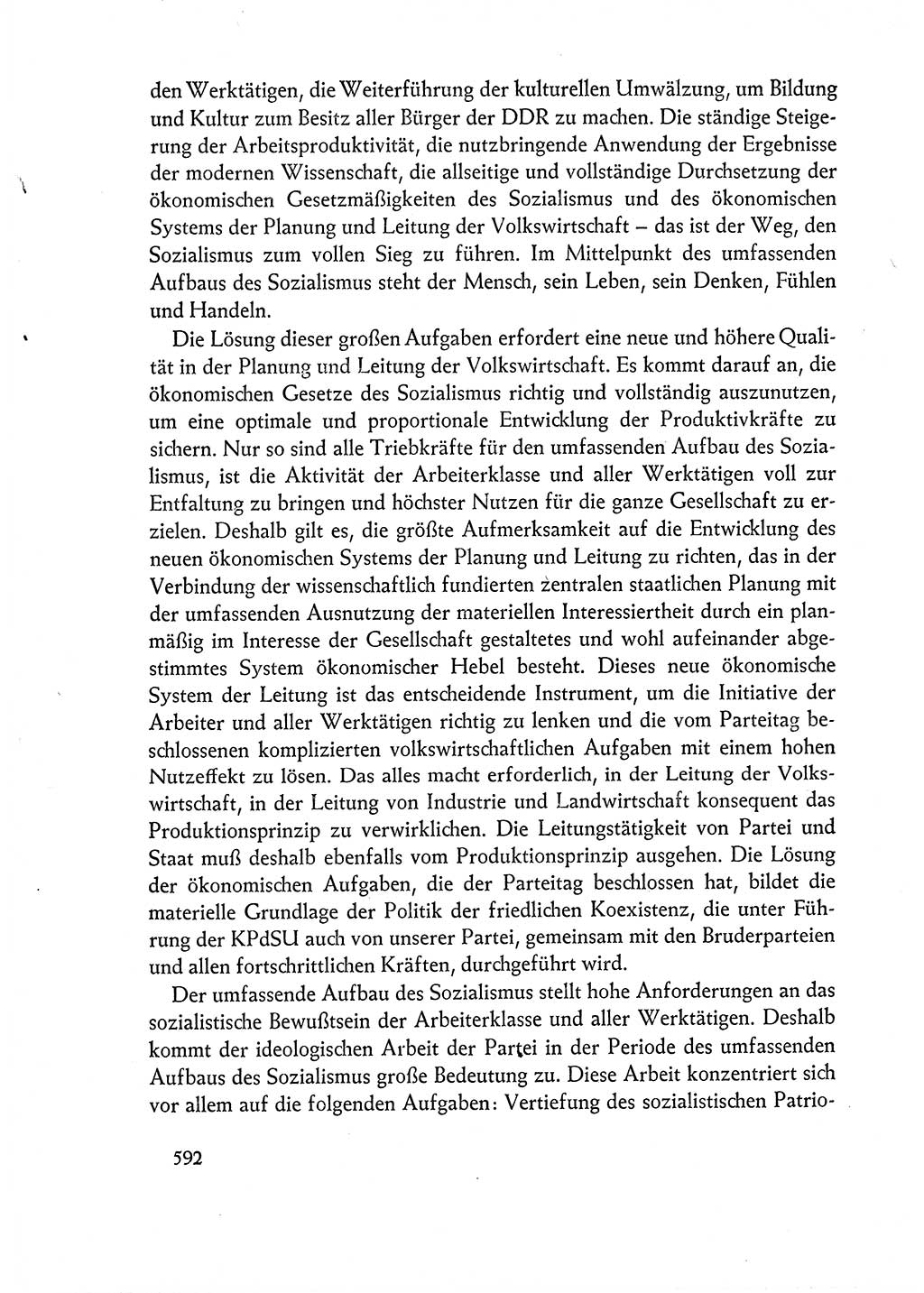 Dokumente der Sozialistischen Einheitspartei Deutschlands (SED) [Deutsche Demokratische Republik (DDR)] 1962-1963, Seite 592 (Dok. SED DDR 1962-1963, S. 592)