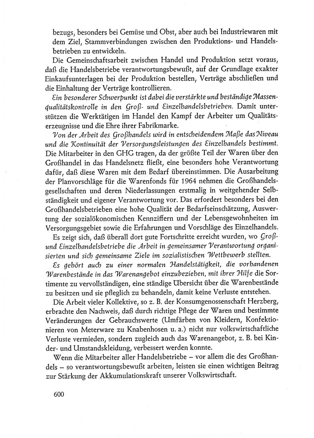 Dokumente der Sozialistischen Einheitspartei Deutschlands (SED) [Deutsche Demokratische Republik (DDR)] 1962-1963, Seite 600 (Dok. SED DDR 1962-1963, S. 600)