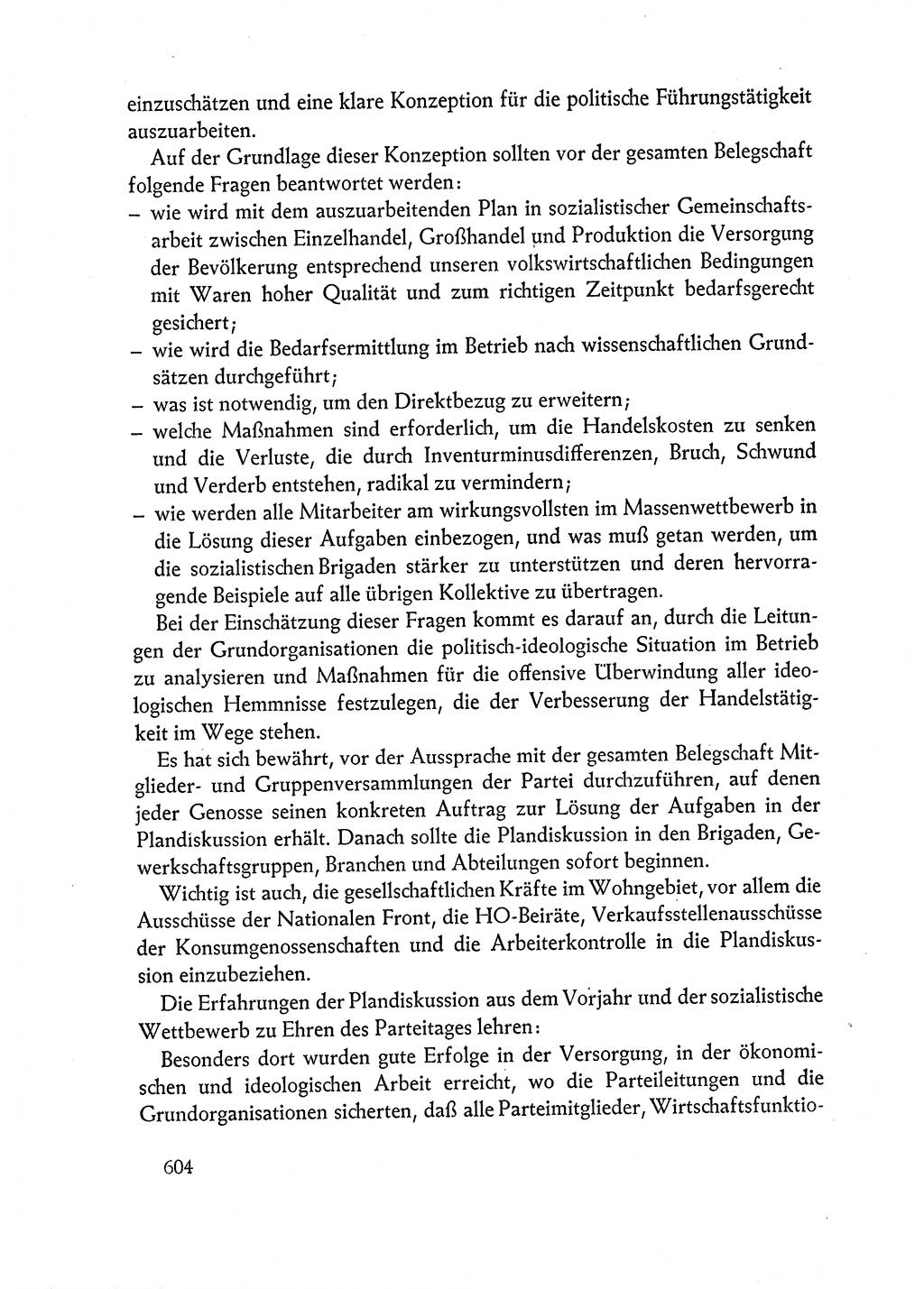 Dokumente der Sozialistischen Einheitspartei Deutschlands (SED) [Deutsche Demokratische Republik (DDR)] 1962-1963, Seite 604 (Dok. SED DDR 1962-1963, S. 604)