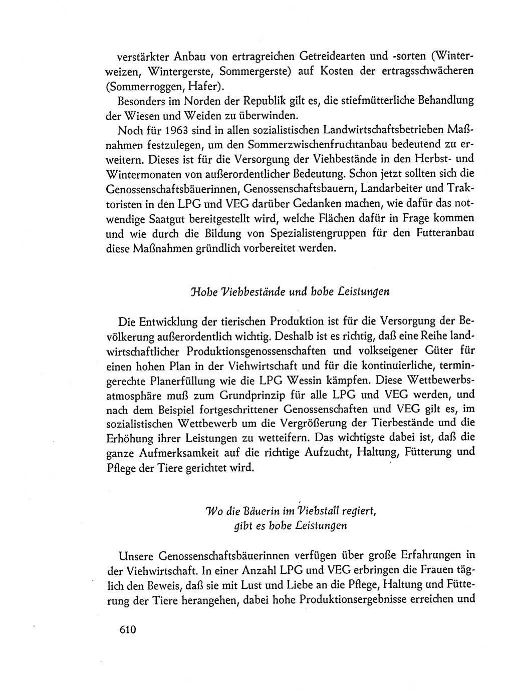 Dokumente der Sozialistischen Einheitspartei Deutschlands (SED) [Deutsche Demokratische Republik (DDR)] 1962-1963, Seite 610 (Dok. SED DDR 1962-1963, S. 610)