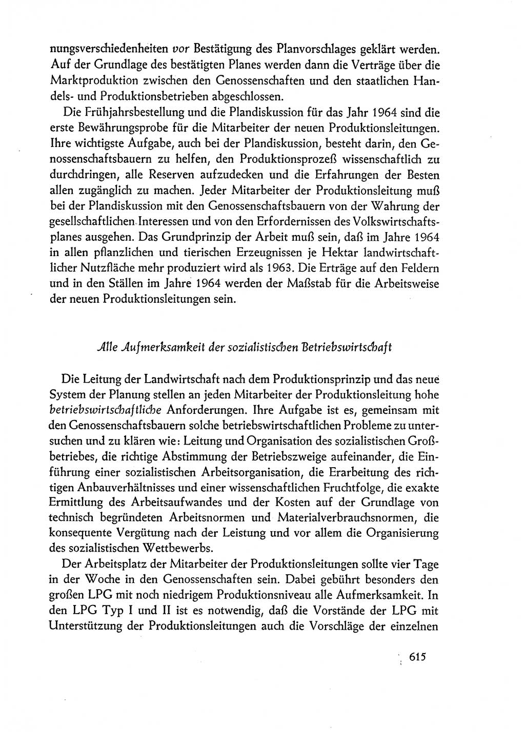 Dokumente der Sozialistischen Einheitspartei Deutschlands (SED) [Deutsche Demokratische Republik (DDR)] 1962-1963, Seite 615 (Dok. SED DDR 1962-1963, S. 615)