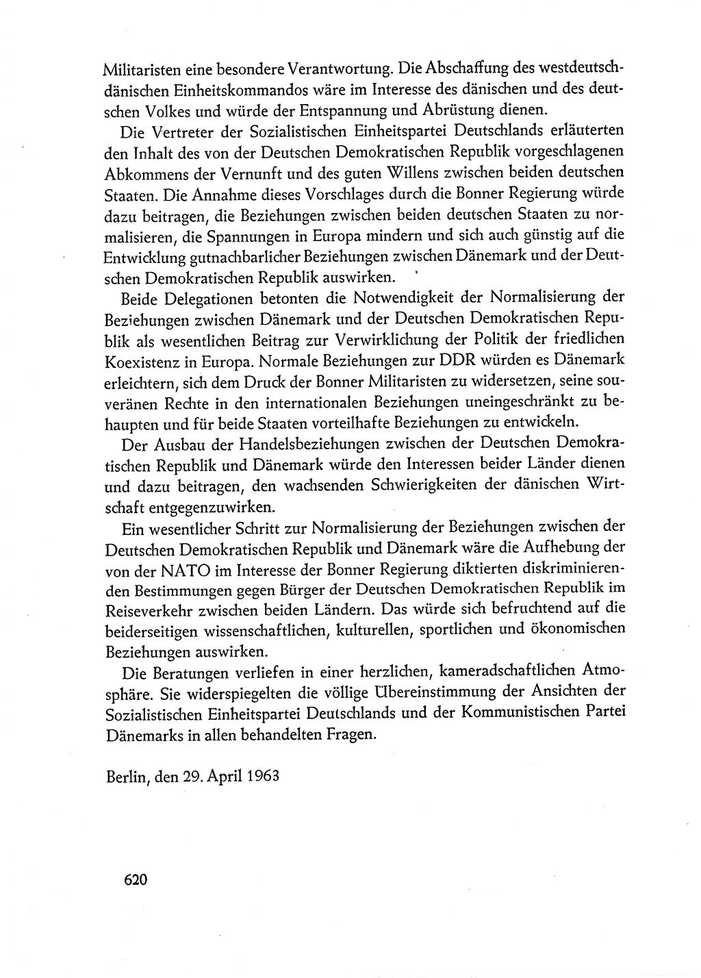 Dokumente der Sozialistischen Einheitspartei Deutschlands (SED) [Deutsche Demokratische Republik (DDR)] 1962-1963, Seite 620 (Dok. SED DDR 1962-1963, S. 620)