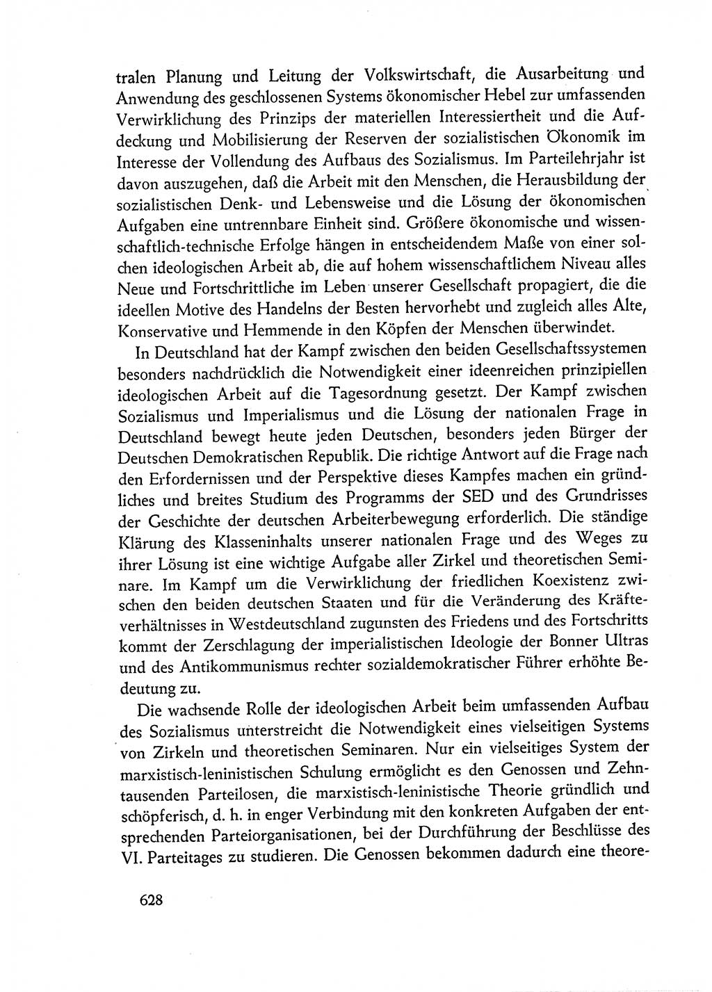 Dokumente der Sozialistischen Einheitspartei Deutschlands (SED) [Deutsche Demokratische Republik (DDR)] 1962-1963, Seite 628 (Dok. SED DDR 1962-1963, S. 628)