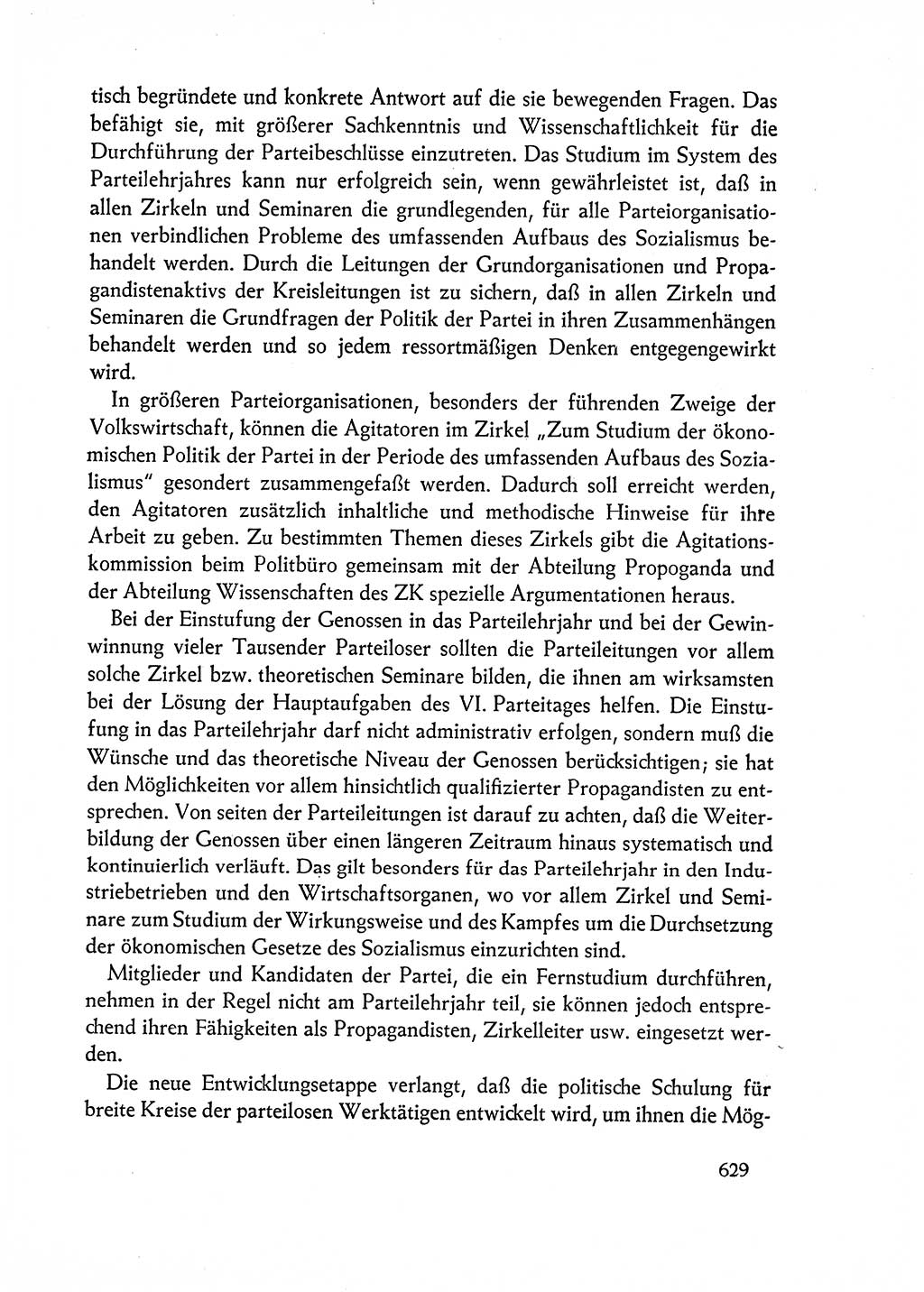Dokumente der Sozialistischen Einheitspartei Deutschlands (SED) [Deutsche Demokratische Republik (DDR)] 1962-1963, Seite 629 (Dok. SED DDR 1962-1963, S. 629)