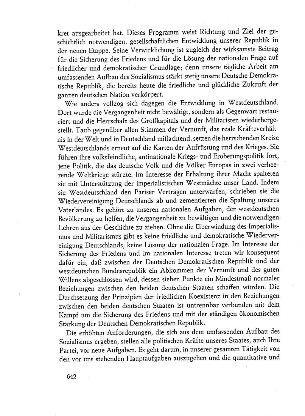 Dokumente der Sozialistischen Einheitspartei Deutschlands (SED) [Deutsche Demokratische Republik (DDR)] 1962-1963, Seite 642 (Dok. SED DDR 1962-1963, S. 642)