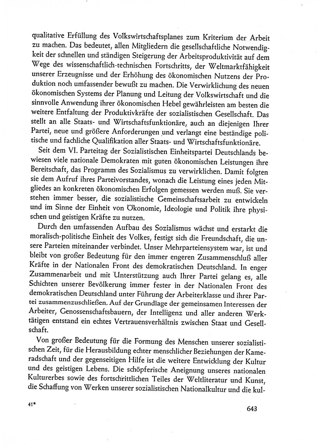 Dokumente der Sozialistischen Einheitspartei Deutschlands (SED) [Deutsche Demokratische Republik (DDR)] 1962-1963, Seite 643 (Dok. SED DDR 1962-1963, S. 643)