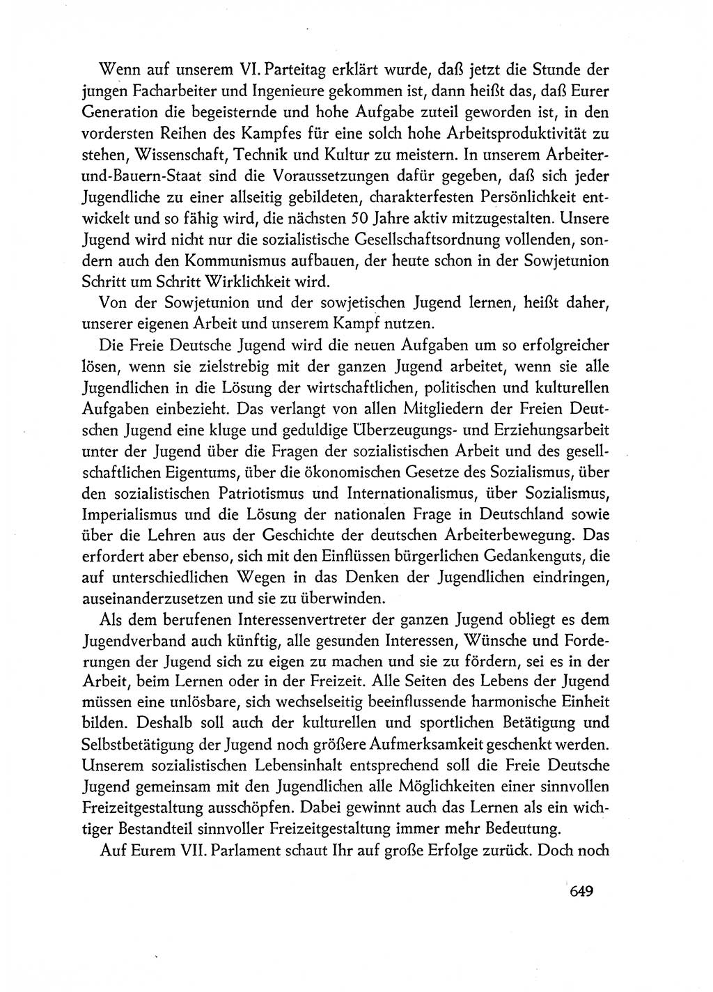 Dokumente der Sozialistischen Einheitspartei Deutschlands (SED) [Deutsche Demokratische Republik (DDR)] 1962-1963, Seite 649 (Dok. SED DDR 1962-1963, S. 649)