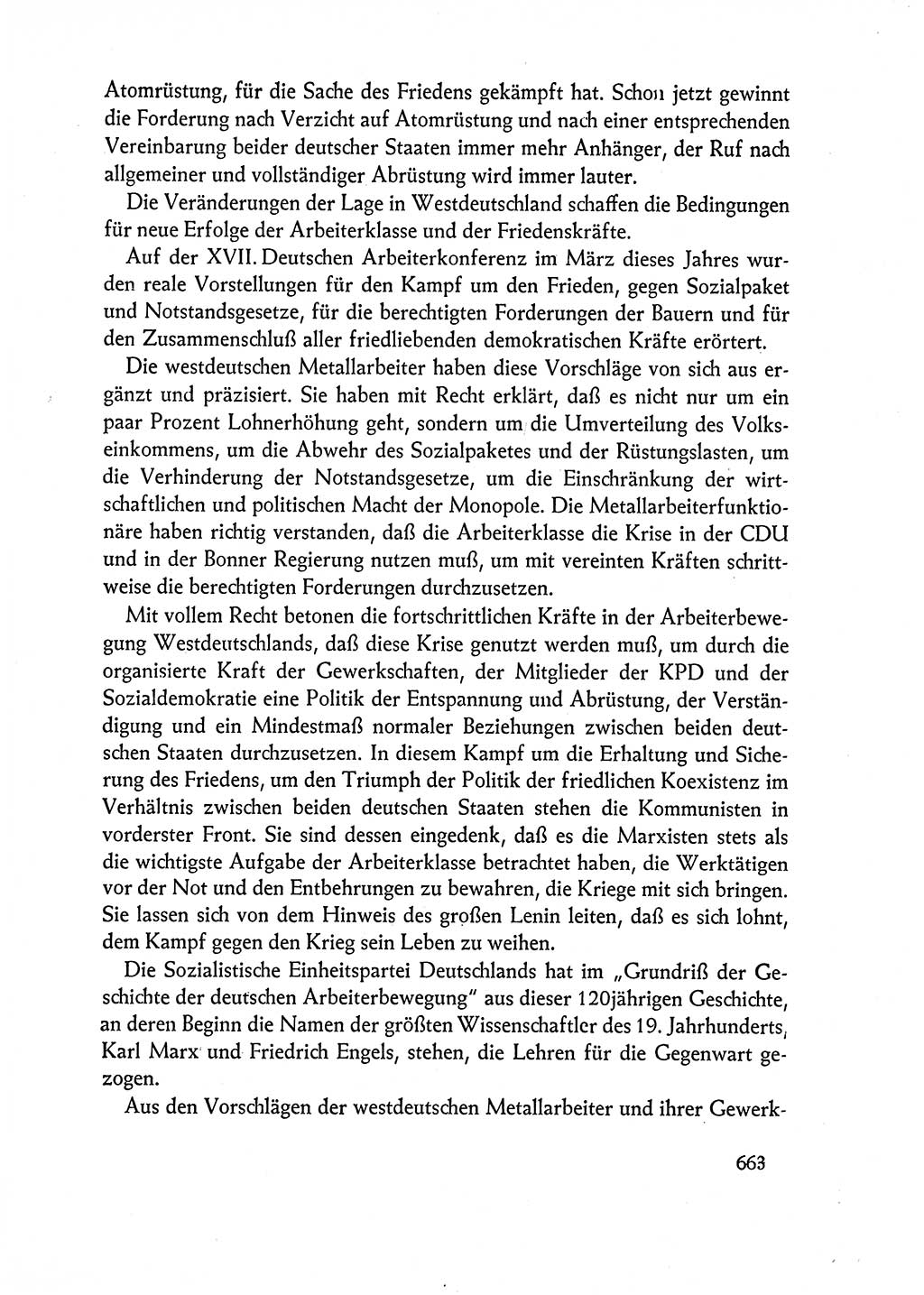 Dokumente der Sozialistischen Einheitspartei Deutschlands (SED) [Deutsche Demokratische Republik (DDR)] 1962-1963, Seite 663 (Dok. SED DDR 1962-1963, S. 663)