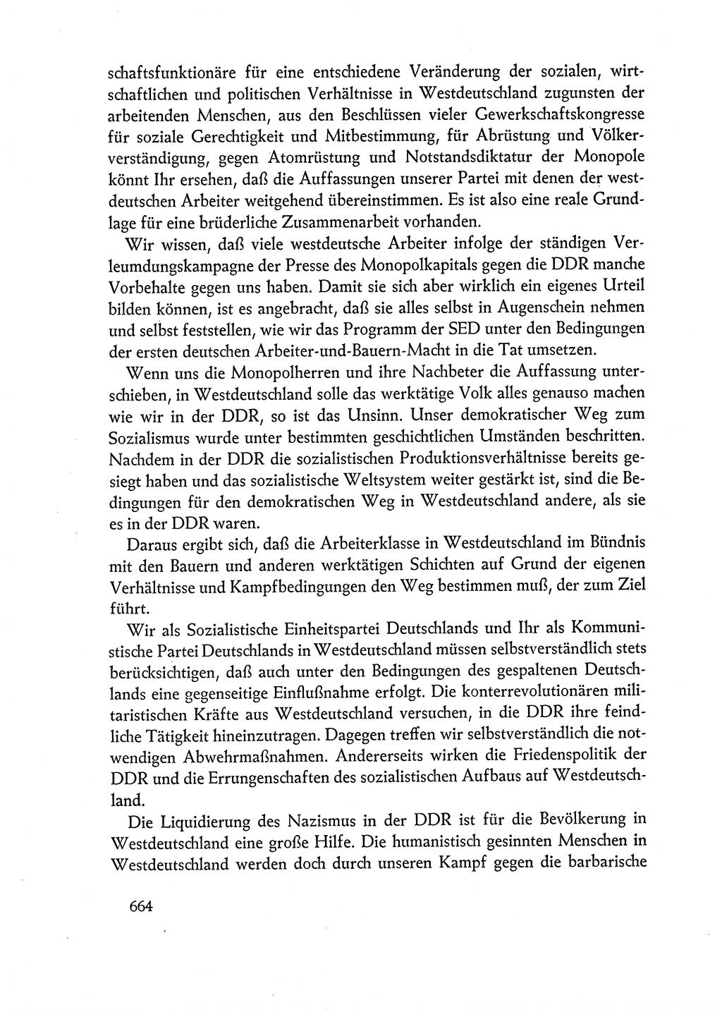 Dokumente der Sozialistischen Einheitspartei Deutschlands (SED) [Deutsche Demokratische Republik (DDR)] 1962-1963, Seite 664 (Dok. SED DDR 1962-1963, S. 664)