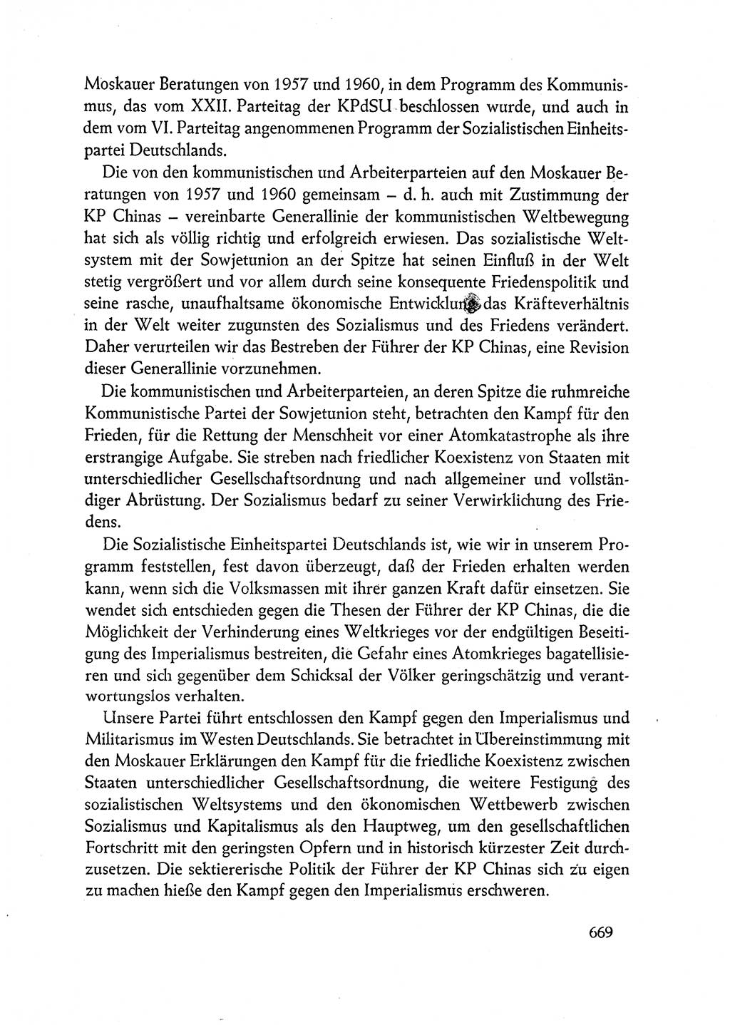 Dokumente der Sozialistischen Einheitspartei Deutschlands (SED) [Deutsche Demokratische Republik (DDR)] 1962-1963, Seite 669 (Dok. SED DDR 1962-1963, S. 669)