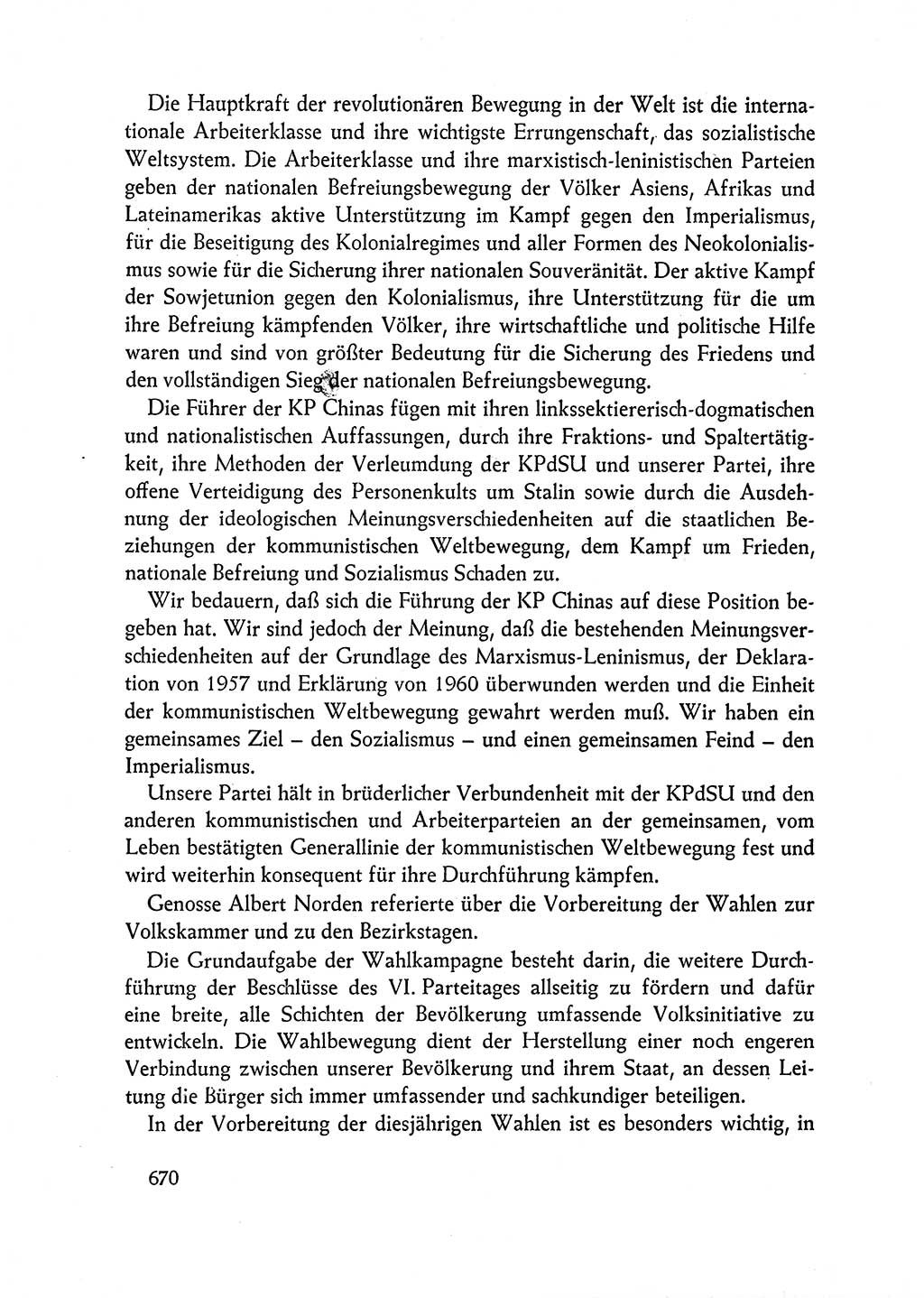 Dokumente der Sozialistischen Einheitspartei Deutschlands (SED) [Deutsche Demokratische Republik (DDR)] 1962-1963, Seite 670 (Dok. SED DDR 1962-1963, S. 670)