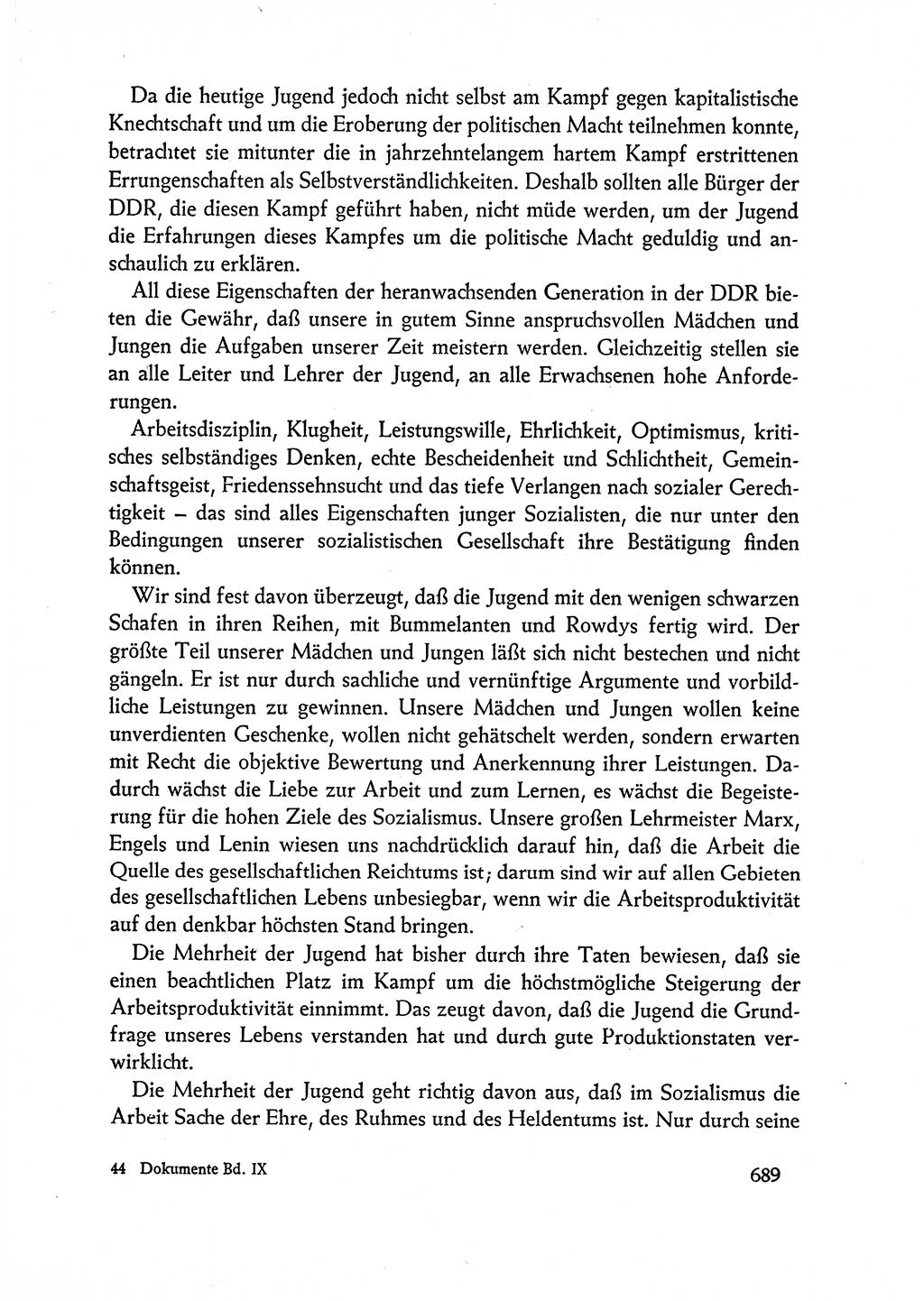 Dokumente der Sozialistischen Einheitspartei Deutschlands (SED) [Deutsche Demokratische Republik (DDR)] 1962-1963, Seite 689 (Dok. SED DDR 1962-1963, S. 689)
