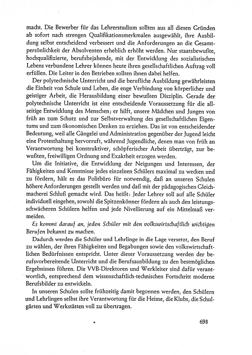 Dokumente der Sozialistischen Einheitspartei Deutschlands (SED) [Deutsche Demokratische Republik (DDR)] 1962-1963, Seite 693 (Dok. SED DDR 1962-1963, S. 693)