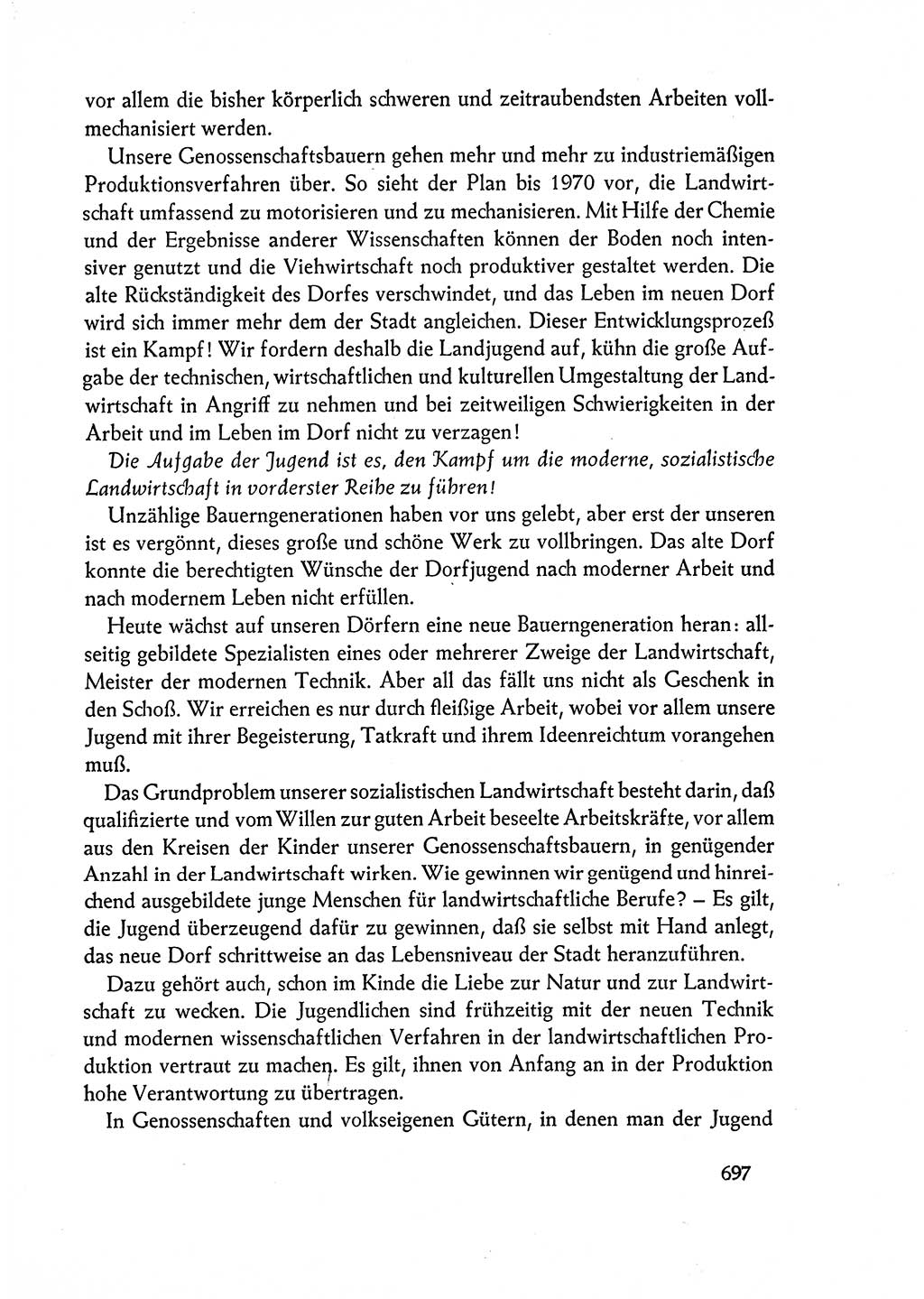 Dokumente der Sozialistischen Einheitspartei Deutschlands (SED) [Deutsche Demokratische Republik (DDR)] 1962-1963, Seite 697 (Dok. SED DDR 1962-1963, S. 697)