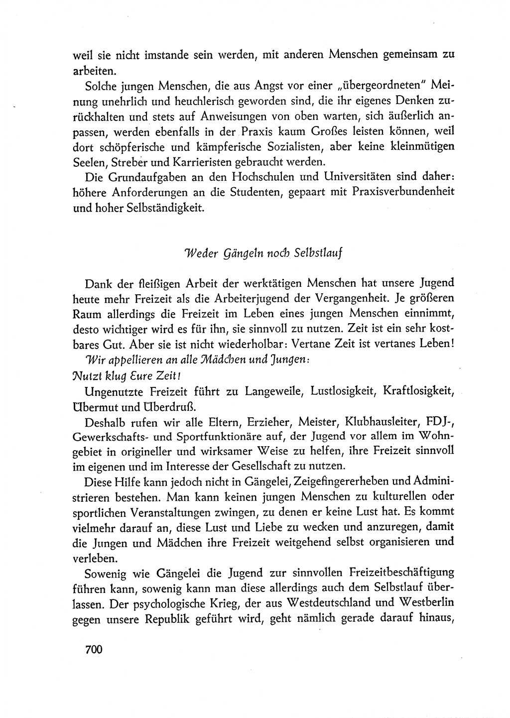Dokumente der Sozialistischen Einheitspartei Deutschlands (SED) [Deutsche Demokratische Republik (DDR)] 1962-1963, Seite 700 (Dok. SED DDR 1962-1963, S. 700)
