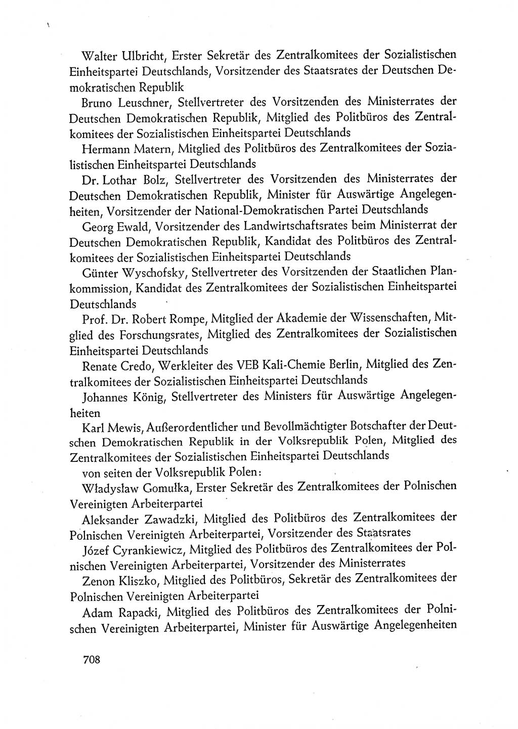 Dokumente der Sozialistischen Einheitspartei Deutschlands (SED) [Deutsche Demokratische Republik (DDR)] 1962-1963, Seite 708 (Dok. SED DDR 1962-1963, S. 708)