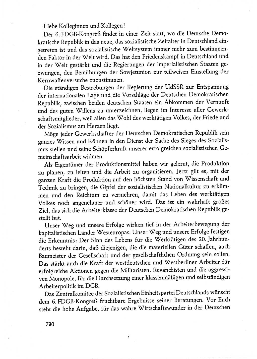 Dokumente der Sozialistischen Einheitspartei Deutschlands (SED) [Deutsche Demokratische Republik (DDR)] 1962-1963, Seite 730 (Dok. SED DDR 1962-1963, S. 730)