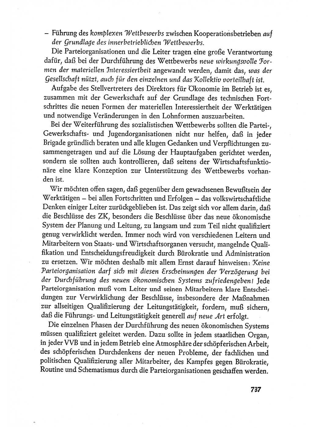 Dokumente der Sozialistischen Einheitspartei Deutschlands (SED) [Deutsche Demokratische Republik (DDR)] 1962-1963, Seite 737 (Dok. SED DDR 1962-1963, S. 737)