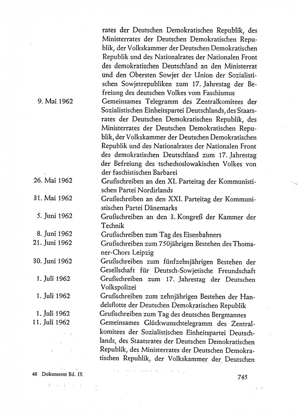 Dokumente der Sozialistischen Einheitspartei Deutschlands (SED) [Deutsche Demokratische Republik (DDR)] 1962-1963, Seite 745 (Dok. SED DDR 1962-1963, S. 745)