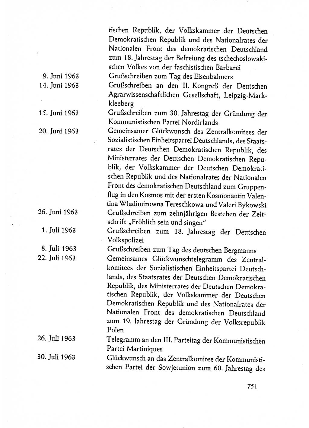 Dokumente der Sozialistischen Einheitspartei Deutschlands (SED) [Deutsche Demokratische Republik (DDR)] 1962-1963, Seite 751 (Dok. SED DDR 1962-1963, S. 751)