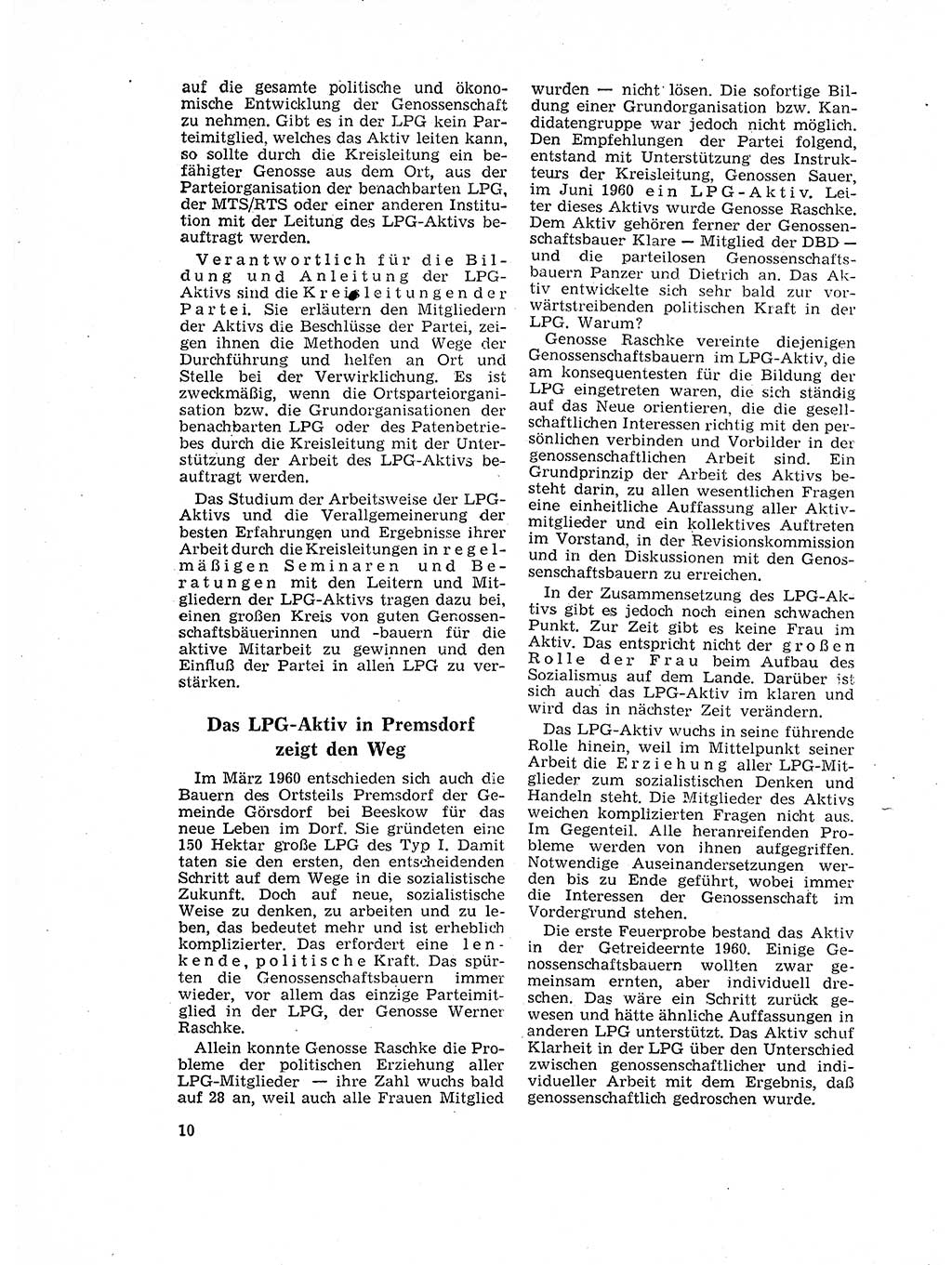 Neuer Weg (NW), Organ des Zentralkomitees (ZK) der SED (Sozialistische Einheitspartei Deutschlands) für Fragen des Parteilebens, 17. Jahrgang [Deutsche Demokratische Republik (DDR)] 1962, Seite 10 (NW ZK SED DDR 1962, S. 10)