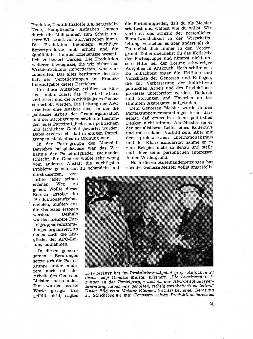 Neuer Weg (NW), Organ des Zentralkomitees (ZK) der SED (Sozialistische Einheitspartei Deutschlands) für Fragen des Parteilebens, 17. Jahrgang [Deutsche Demokratische Republik (DDR)] 1962, Seite 21 (NW ZK SED DDR 1962, S. 21)