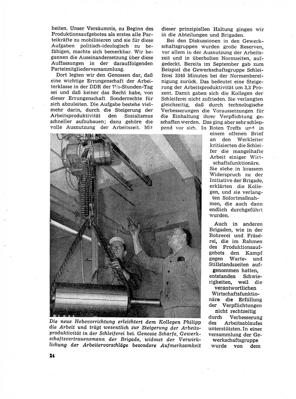 Neuer Weg (NW), Organ des Zentralkomitees (ZK) der SED (Sozialistische Einheitspartei Deutschlands) für Fragen des Parteilebens, 17. Jahrgang [Deutsche Demokratische Republik (DDR)] 1962, Seite 24 (NW ZK SED DDR 1962, S. 24)