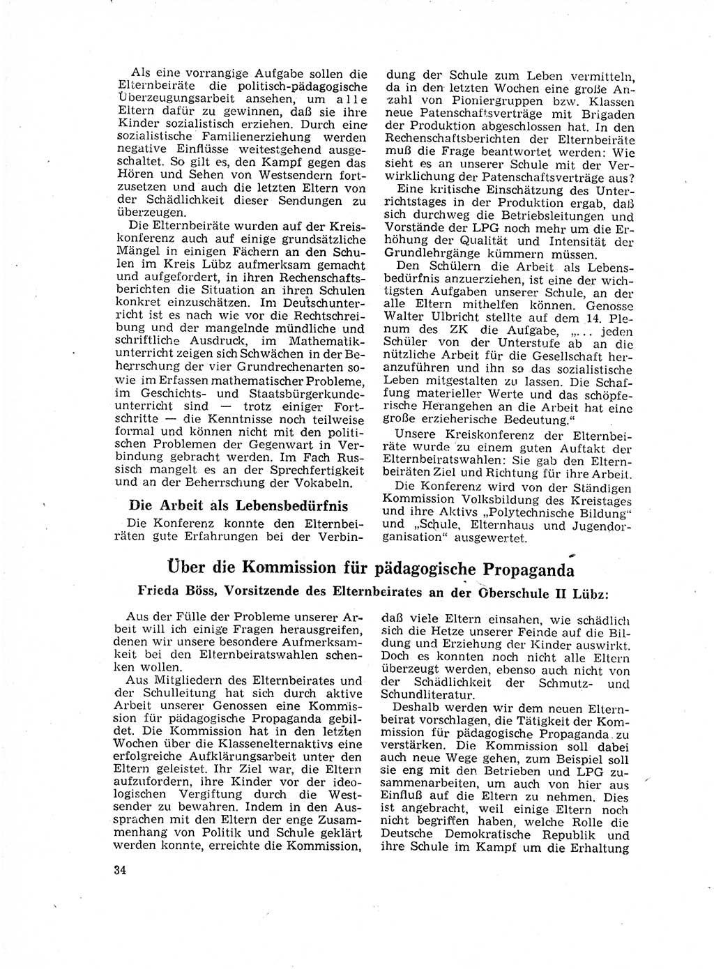 Neuer Weg (NW), Organ des Zentralkomitees (ZK) der SED (Sozialistische Einheitspartei Deutschlands) für Fragen des Parteilebens, 17. Jahrgang [Deutsche Demokratische Republik (DDR)] 1962, Seite 34 (NW ZK SED DDR 1962, S. 34)