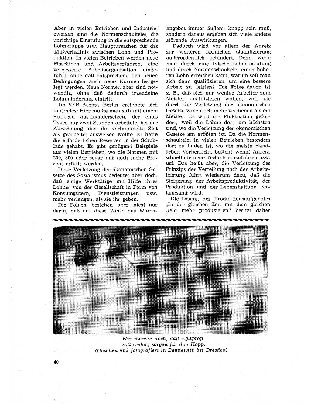 Neuer Weg (NW), Organ des Zentralkomitees (ZK) der SED (Sozialistische Einheitspartei Deutschlands) für Fragen des Parteilebens, 17. Jahrgang [Deutsche Demokratische Republik (DDR)] 1962, Seite 40 (NW ZK SED DDR 1962, S. 40)