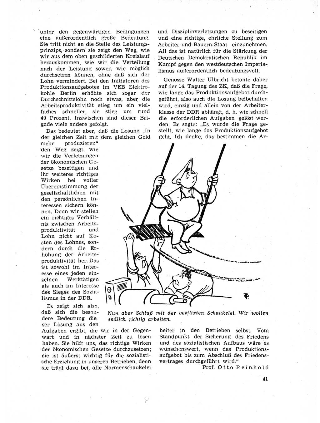 Neuer Weg (NW), Organ des Zentralkomitees (ZK) der SED (Sozialistische Einheitspartei Deutschlands) für Fragen des Parteilebens, 17. Jahrgang [Deutsche Demokratische Republik (DDR)] 1962, Seite 41 (NW ZK SED DDR 1962, S. 41)