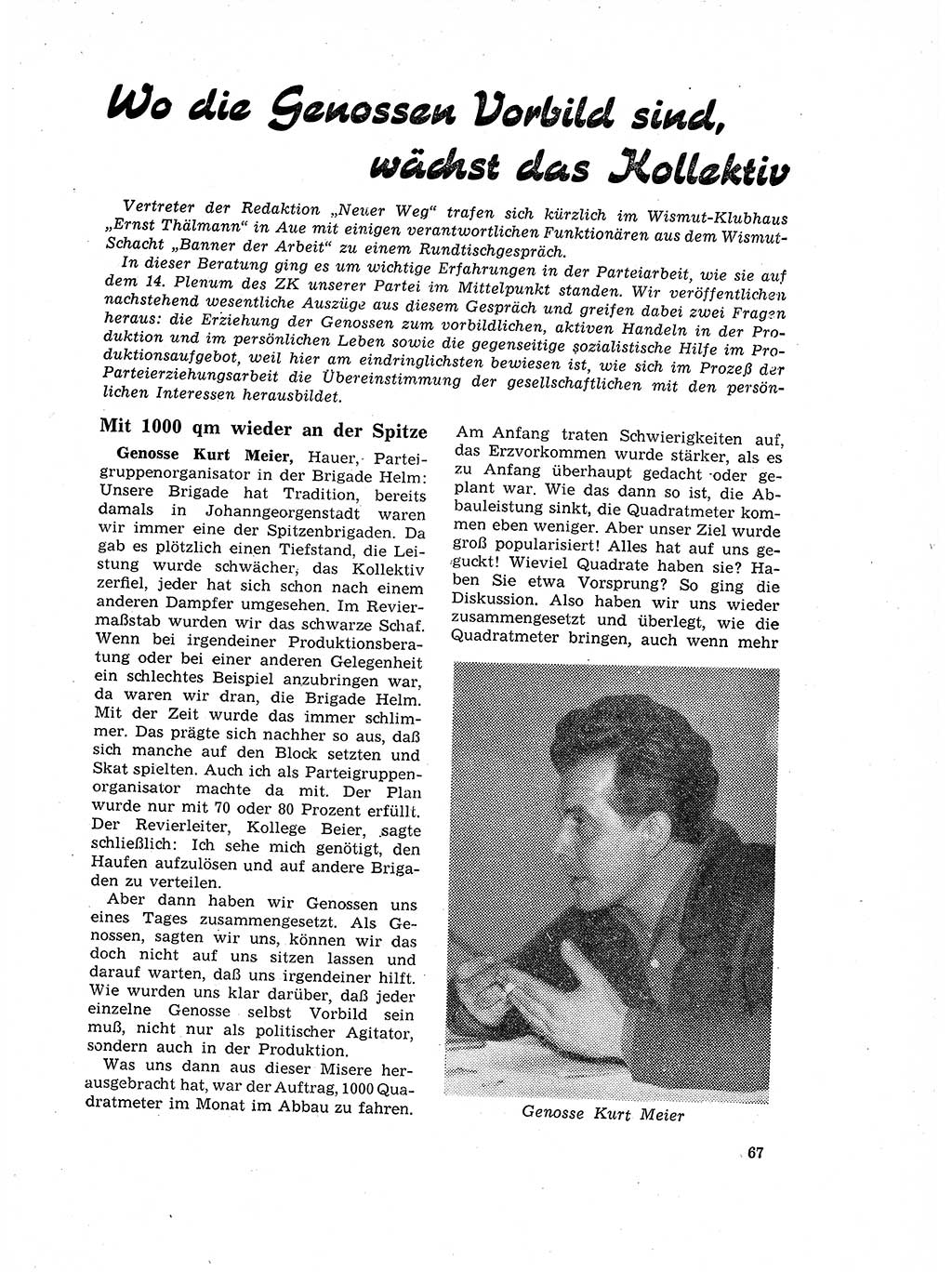 Neuer Weg (NW), Organ des Zentralkomitees (ZK) der SED (Sozialistische Einheitspartei Deutschlands) für Fragen des Parteilebens, 17. Jahrgang [Deutsche Demokratische Republik (DDR)] 1962, Seite 67 (NW ZK SED DDR 1962, S. 67)