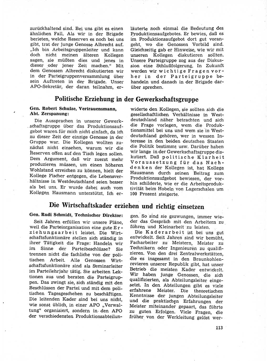 Neuer Weg (NW), Organ des Zentralkomitees (ZK) der SED (Sozialistische Einheitspartei Deutschlands) für Fragen des Parteilebens, 17. Jahrgang [Deutsche Demokratische Republik (DDR)] 1962, Seite 113 (NW ZK SED DDR 1962, S. 113)