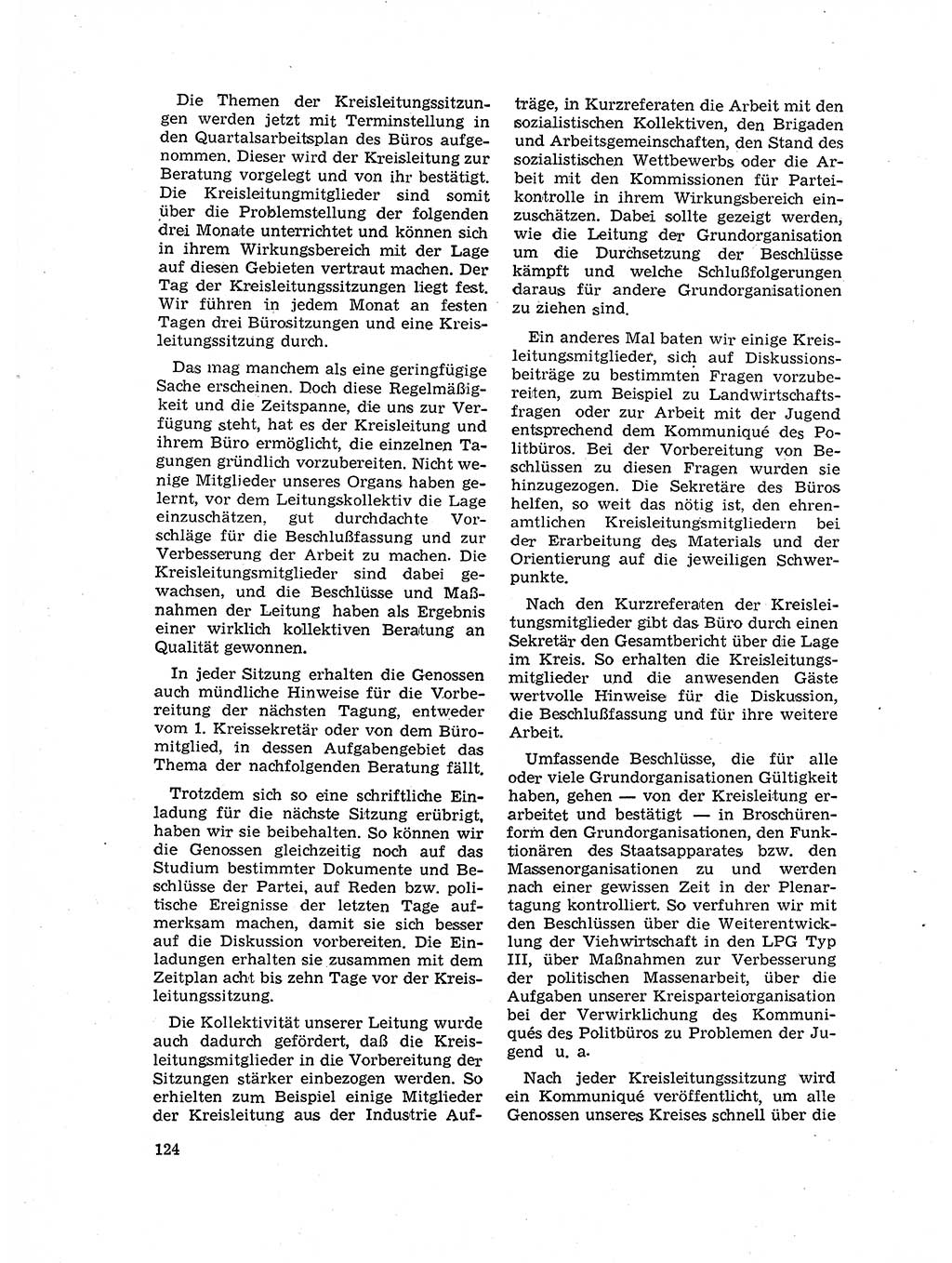 Neuer Weg (NW), Organ des Zentralkomitees (ZK) der SED (Sozialistische Einheitspartei Deutschlands) für Fragen des Parteilebens, 17. Jahrgang [Deutsche Demokratische Republik (DDR)] 1962, Seite 124 (NW ZK SED DDR 1962, S. 124)