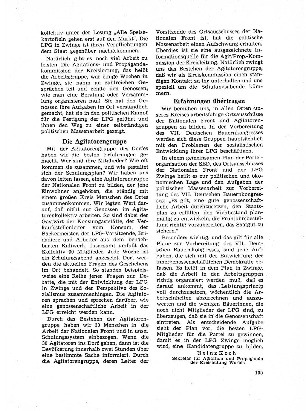 Neuer Weg (NW), Organ des Zentralkomitees (ZK) der SED (Sozialistische Einheitspartei Deutschlands) für Fragen des Parteilebens, 17. Jahrgang [Deutsche Demokratische Republik (DDR)] 1962, Seite 135 (NW ZK SED DDR 1962, S. 135)