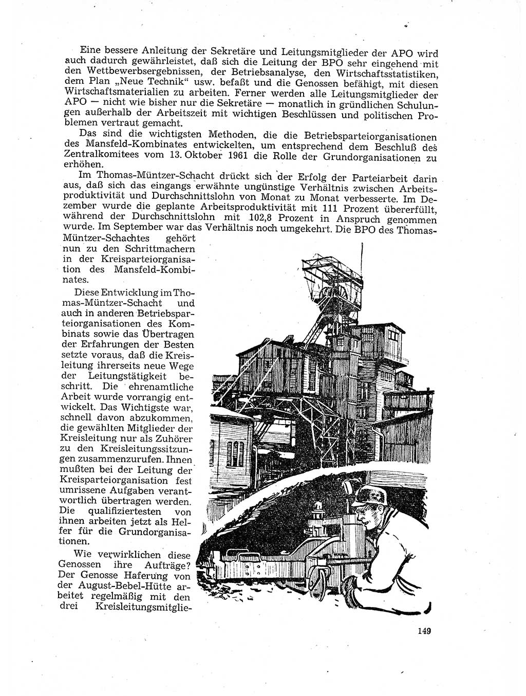 Neuer Weg (NW), Organ des Zentralkomitees (ZK) der SED (Sozialistische Einheitspartei Deutschlands) für Fragen des Parteilebens, 17. Jahrgang [Deutsche Demokratische Republik (DDR)] 1962, Seite 149 (NW ZK SED DDR 1962, S. 149)