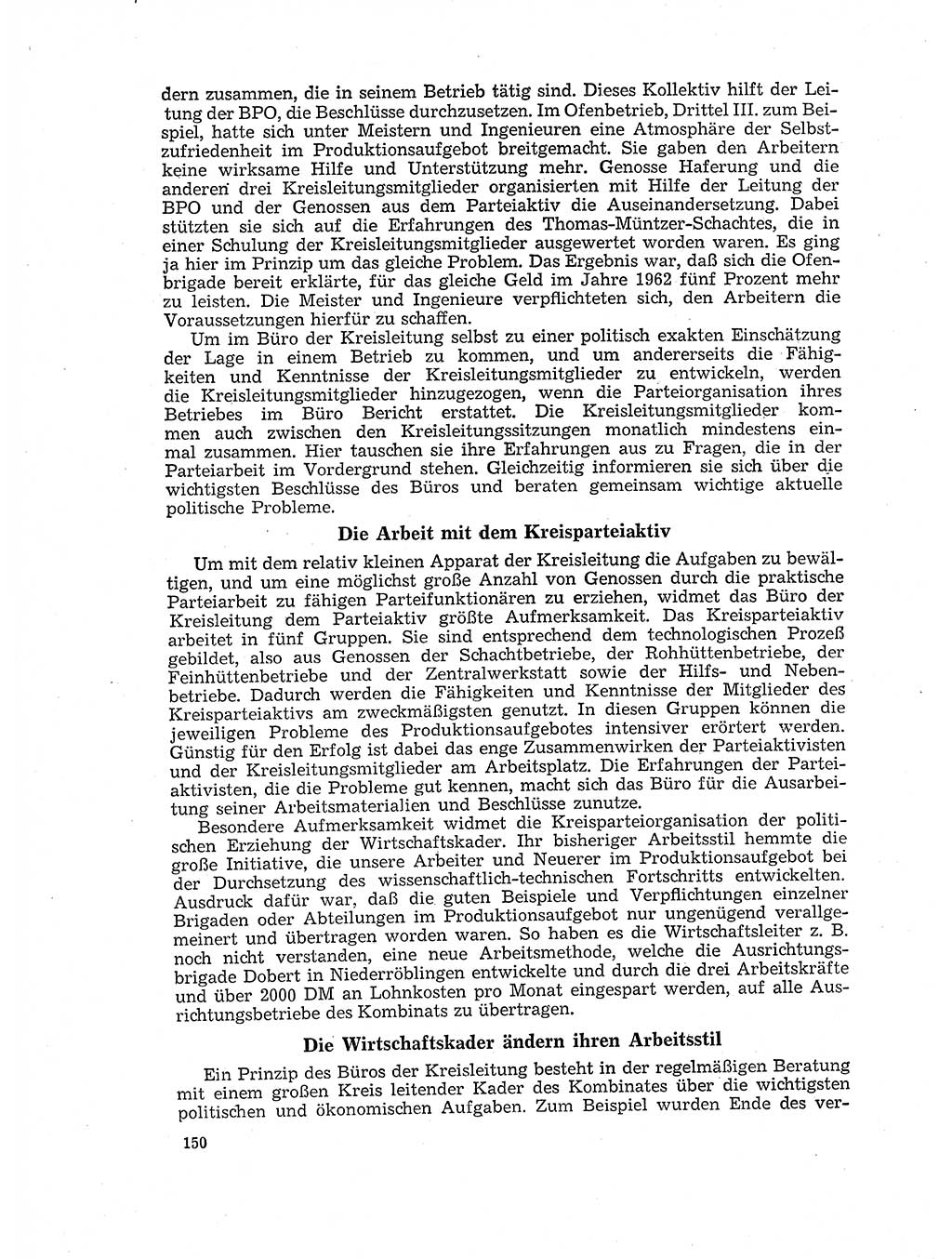 Neuer Weg (NW), Organ des Zentralkomitees (ZK) der SED (Sozialistische Einheitspartei Deutschlands) für Fragen des Parteilebens, 17. Jahrgang [Deutsche Demokratische Republik (DDR)] 1962, Seite 150 (NW ZK SED DDR 1962, S. 150)