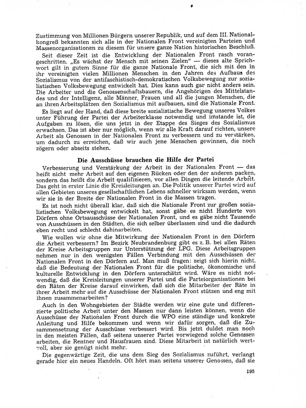 Neuer Weg (NW), Organ des Zentralkomitees (ZK) der SED (Sozialistische Einheitspartei Deutschlands) für Fragen des Parteilebens, 17. Jahrgang [Deutsche Demokratische Republik (DDR)] 1962, Seite 195 (NW ZK SED DDR 1962, S. 195)