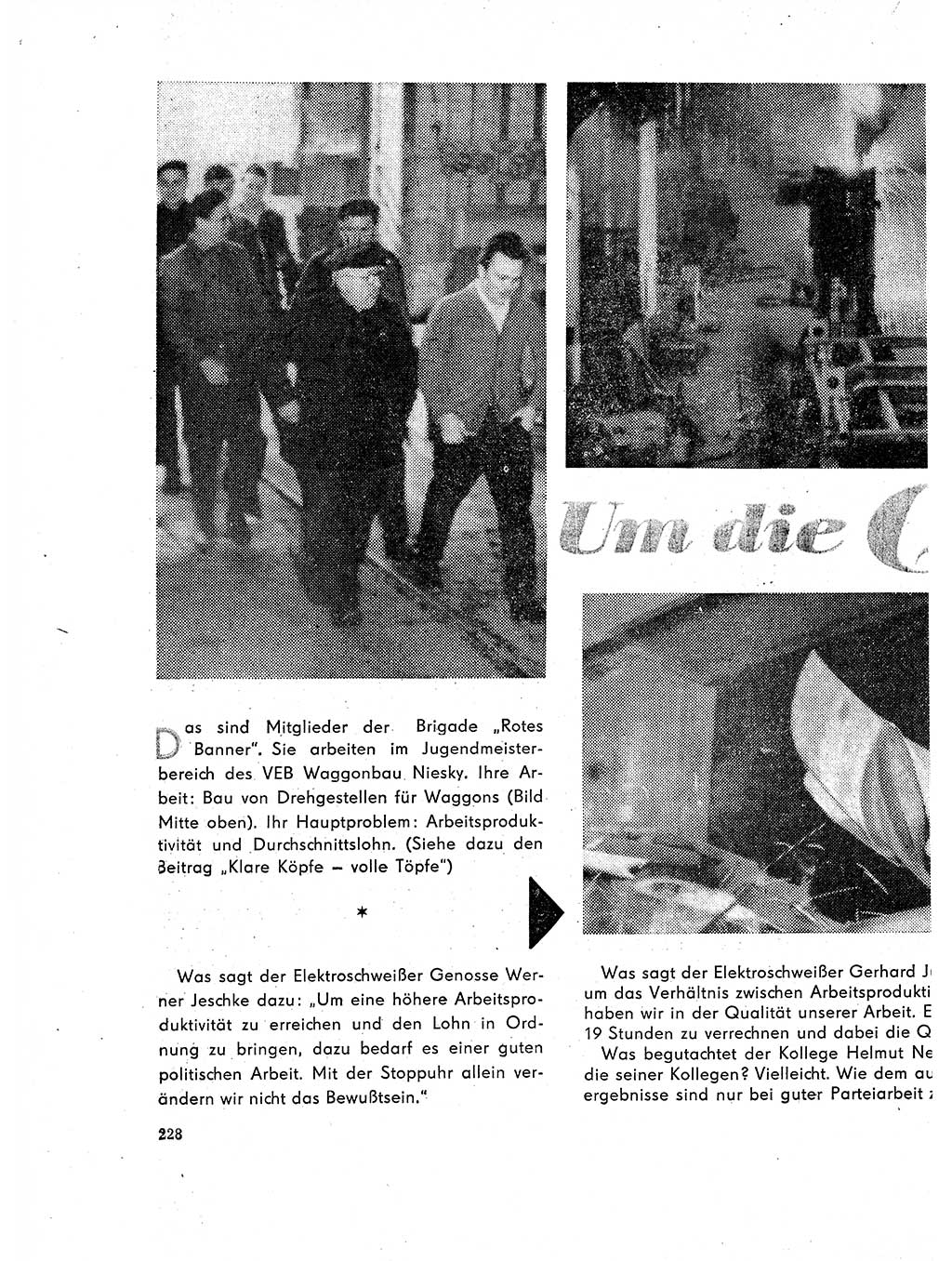 Neuer Weg (NW), Organ des Zentralkomitees (ZK) der SED (Sozialistische Einheitspartei Deutschlands) für Fragen des Parteilebens, 17. Jahrgang [Deutsche Demokratische Republik (DDR)] 1962, Seite 228 (NW ZK SED DDR 1962, S. 228)