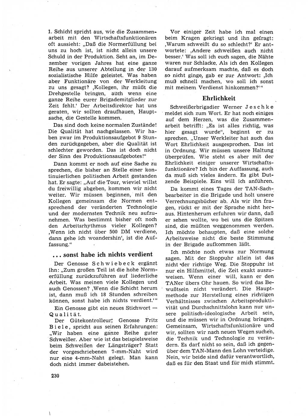 Neuer Weg (NW), Organ des Zentralkomitees (ZK) der SED (Sozialistische Einheitspartei Deutschlands) für Fragen des Parteilebens, 17. Jahrgang [Deutsche Demokratische Republik (DDR)] 1962, Seite 230 (NW ZK SED DDR 1962, S. 230)